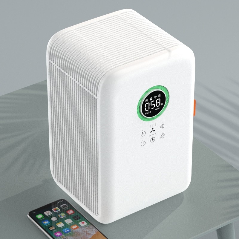 Wholesale LED-UVC H12 H13 H14 Hepa Filter Air Purifier With Humidification